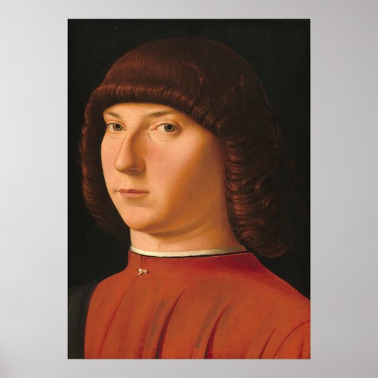 Junger Mann - Antonello da Messina Fine Art Poster (Vorne)