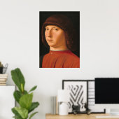 Junger Mann - Antonello da Messina Fine Art Poster (Heimbüro)