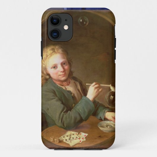 Junger Mann-durchbrennenblasen von einem Case-Mate iPhone Hülle (Rückseite)