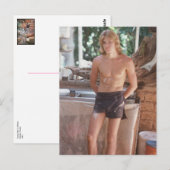 Junger Mann in Hosen Postkarte (Vorne/Hinten)