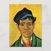 Junger Mann mit Cap Van Gogh Fine Art Postkarte (Vorderseite)