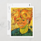 Junger Mann mit Cornflower Van Gogh Fine Art Postkarte (Vorne/Hinten)