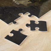 Junger Mann mit einem Totenkopf Klassische Kunst Puzzle (Seite)
