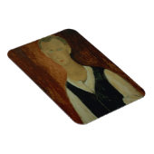 Junger Mann mit schwarzem Waistcoat, 1912 (Öl auf Magnet (Rechte Seite)