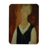 Junger Mann mit schwarzem Waistcoat, 1912 (Öl auf Magnet (Vertikal)