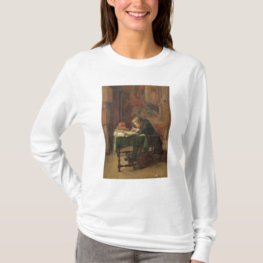 Junger Mann-Schreiben, 1852 T-Shirt (Vorderseite)