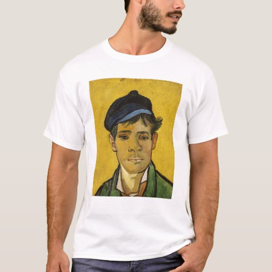 Junger Mann Vincent van Goghs | mit einem Hut, T-Shirt (Vorderseite)