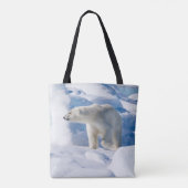 Junger männlicher Eisbär Tasche (Rückseite)