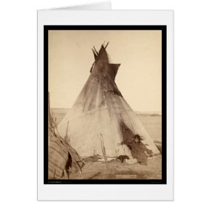 Junger Oglala indischer äußerer Tipi Sd 1891