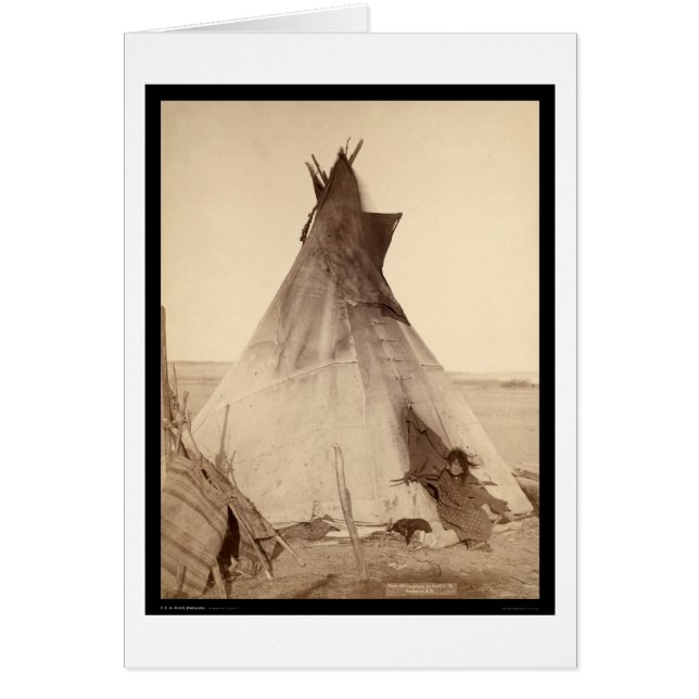 Junger Oglala indischer äußerer Tipi Sd 1891 (Vorne)