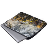 Junger Pelz Siegel auf dem Felsen Laptopschutzhülle (Vorne Knopf)