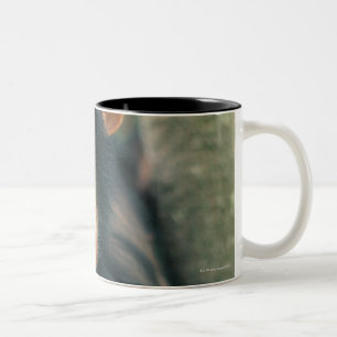 Junger Schimpanse (Pantroglodytes) Zweifarbige Tasse