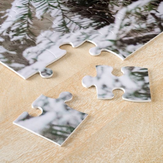 Junger Schnee-Leopard Puzzle (Seite)