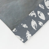 Junger Schwan u. Feder Fleecedecke (Ecke)