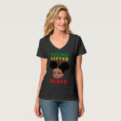 Junger Schwarzer Afrikanischer Kleinkind Mädchen T-Shirt (Vorderseite Vollansicht)