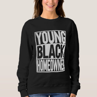 Junger schwarzer Hausbesitzer Sweatshirt