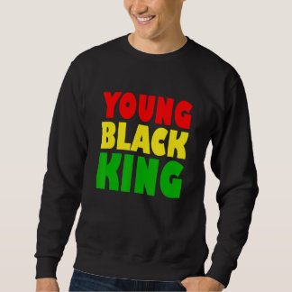 Junger schwarzer König Afroamerikanisches schwarze Sweatshirt