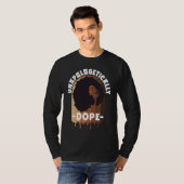 Junger Schwarzer und Schwarz Geschichte Geschichte T-Shirt (Vorne ganz)