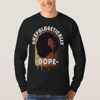 Junger Schwarzer und Schwarz Geschichte Geschichte T-Shirt