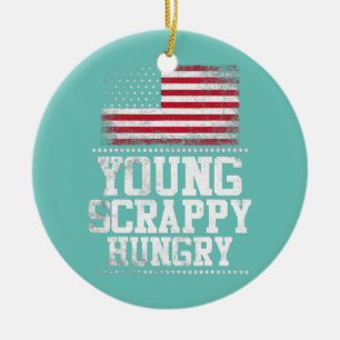Junger Scrappy Hungrig 4. Juli Keramik Ornament