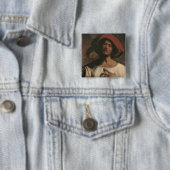 Junger singender Mann Button (Beispiel)