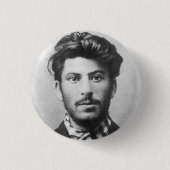 Junger Stalin Button (Vorderseite)
