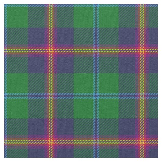 Junger Tartan-Druck Stoff (Nahaufnahme)