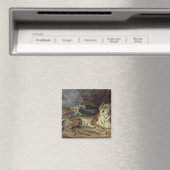 Junger Tiger spielt mit seiner Mutter, 1830 (Öl au Magnet (In Situ (Geschirrspüler))