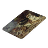 Junger Tiger spielt mit seiner Mutter, 1830 (Öl au Magnet (Linke Seite)