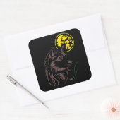 junger träumender Wolf Aufkleber (Umschlag)