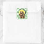 junger träumender Wolf Aufkleber (Tasche)