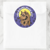junger träumender Wolf Aufkleber (Tasche)
