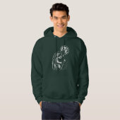 junger träumender Wolf Hoodie (Vorne ganz)