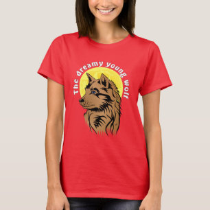 junger träumender Wolf T-Shirt