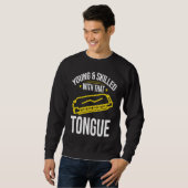 Junger und begabter Harmonikaspieler Sweatshirt (Vorne ganz)