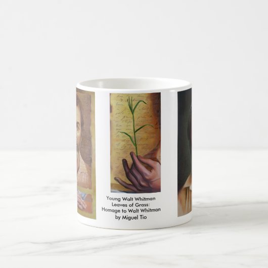 Junger Walt Whitman durch Miguel Tio Kaffeetasse (Mittel)