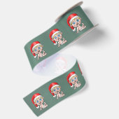 Junger Weihnachtsmann Satinband (Rückseite)