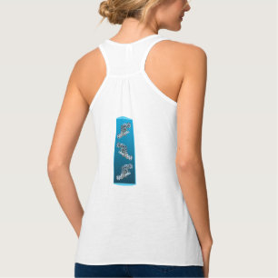 Junger Zackenbarsch - Design Farbverlauf blauer Hi Tank Top