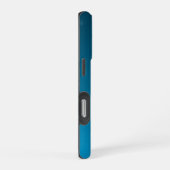Junger Zackenbarsch - Design mit blauem Farbverlau iPhone Hülle (Rechte Seite)