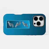 Junger Zackenbarsch - Design mit blauem Farbverlau iPhone Hülle (Rückseite (Horizontal))