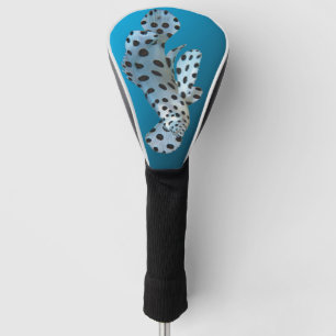 Junger Zackenbarsch - Farbverlauf blauer Hintergru Golf Headcover