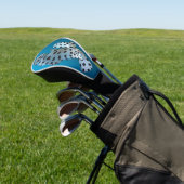 Junger Zackenbarsch - Farbverlauf blauer Hintergru Golf Headcover (In SItu)