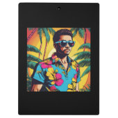 Jüngere hawaiianische Männer Klemmbrett (Rückseite)