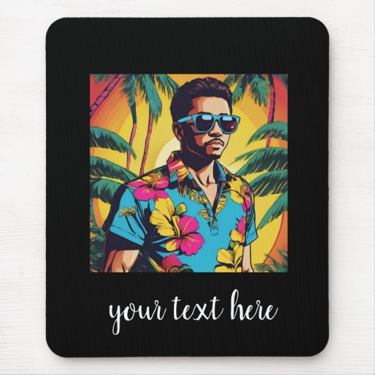 Jüngere hawaiianische Männer Mousepad (Vorne)