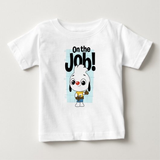 Jüngeres auf dem Job Baby T-shirt (Vorderseite)