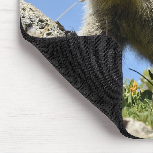Junges alpines Murmeltier Mousepad (Ecke)