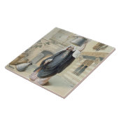 Junges arabisches Mädchen, das vom Hammam in Kairo Fliese (Seite)