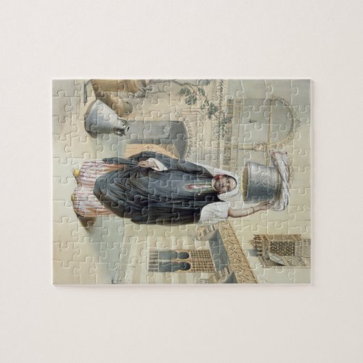 Junges arabisches Mädchen, das vom Hammam in Kairo Puzzle (Horizontal)