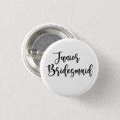 Junges Brautjungfer Button (Vorne & Hinten)