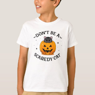 Junge's Don't be a Scaredy Cat / White T - Shirt
